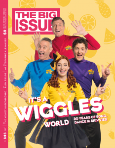 The Wiggles on the Cover of The Big Issue.